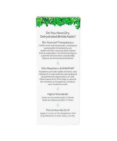 Nailtopia Raspberry Nail Nourishment - Strengthens and Revitalizes Thin, Damaged Nails - Vegan Growth Serum with Vitamins - 0.41 oz - Buy Online on GoSupps.com