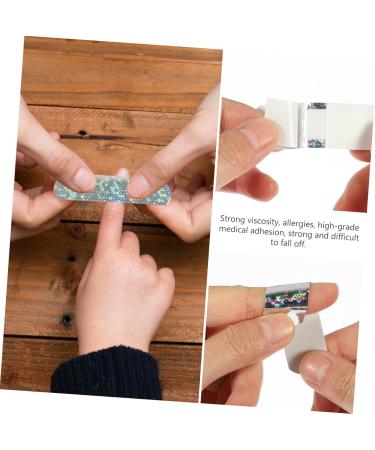 NOLITOY 20pcs Glitter Bandages - Cartoon Printing Plasters for Daily Use | Bulk Funny Travel Accessories 7.2x1.9cm - Buy Online on GoSupps.com