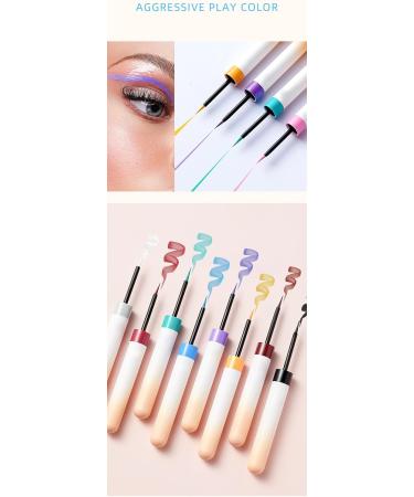 Color Eyeliner - Soft tip waterproof and quick drying 12 colors long lasting Makeup lasts forever! (7) - Buy Online on GoSupps.com
