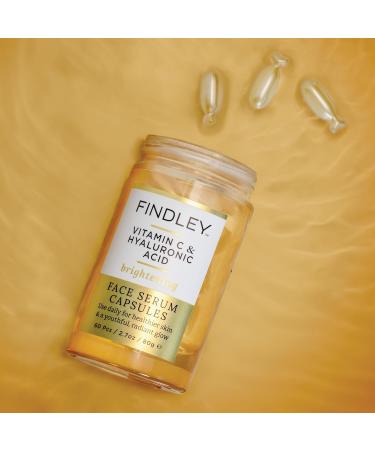 Findley Brightening Face Serum with Vitamin C & Hyaluronic Acid | Hydrating & Radiance Boosting | Improves Skin s Appearance (60 pcs 2.7oz) - Buy Online on GoSupps.com