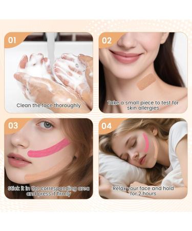 2 Rouleaux de Ruban Adh sif pour le Visage Ruban pour le Visage la Bouche Contre les Rides la Ligne Du Lion le Resserrement du Ruban Anti-Rides High Elastic Kinesiologie-Tape 2 Couleur Couleur de la peau Rose - Buy Online on GoSupps.com