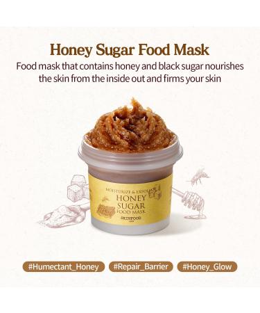 SKINFOOD Honey Sugar Mask 120g - Pore Cleanser & Skin Exfoliator - Buy Online on GoSupps.com