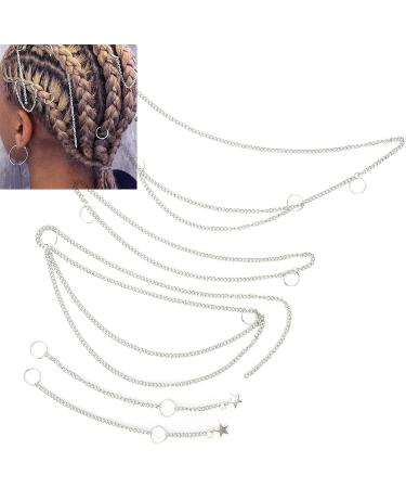 Hip Hop Punk Style Hair Braid Chain Dreadlocks Hair Chains DIY Hair Decoration Accessories for Women and Girls Hip Hop Party Halloween Nightclub - Buy Online on GoSupps.com