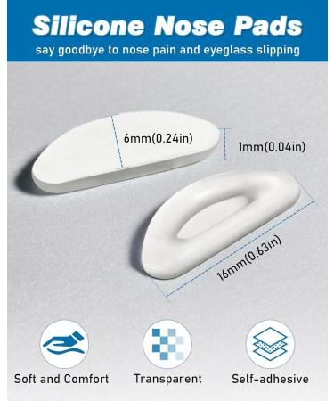 Vastar Glasses Nasal Pads & Brick Cover Set - 13 Pairs Self-Adhesive Silicone Nose Pads + 4 Pairs Anti-Slip Ears - Essential Glasses Accessories - Buy Online on GoSupps.com