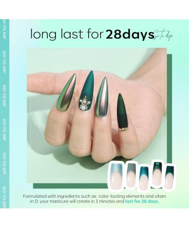 modelones Gel Nail Polish Glitter Green - 6 Pcs Glitter Green Sparkle Gel Polish Kit Soak Off Nail Lamp Avocado Dark Green Nail Gel Nail Kit Nail Art Design Gifts for Women BLINKING BRILLIANT - Buy Online on GoSupps.com