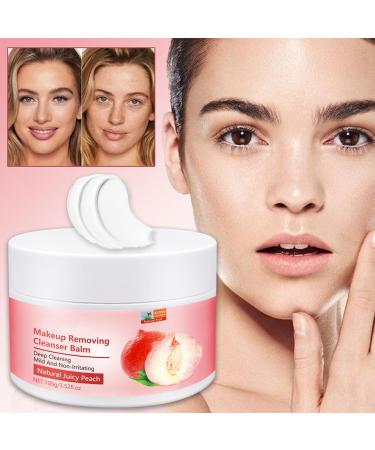  tongfeng Makeup Remover Balm | Natural Makeup Remover Balm with Juicy Peach 100g Cold Cream Makeup Remover Cleansing Balm to Cleanse Pores Tongfeng - Buy Online on GoSupps.com