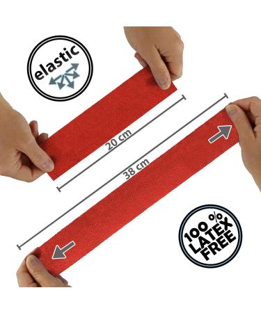 Alpidex Self-Adhesive Bandage - 6 Rolls 5cm x 4.5m Red Sport & Vet Wrap Tape - Buy Online on GoSupps.com