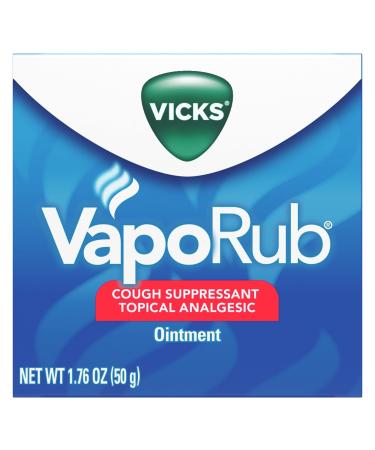 Vicks VapoRub Topical Ointment Chest Rub, 3.52 Oz, Pack of 2
