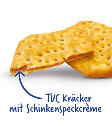 TUC Bacon Crackers - 100g Salted Snack Biscuits | Bacon-Flavoured Snack | International Shipping Available - Buy Online on GoSupps.com