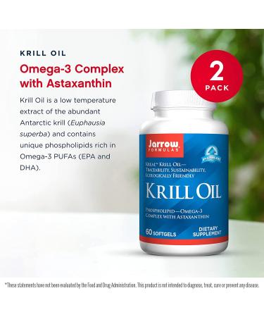 Jarrow Formulas Krill Oil - Omega-3 Supplement, 60 Softgels for Heart & Joint Health - Buy Online on GoSupps.com