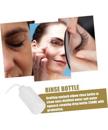  Angoily Angoily Set of 4 Eyelash Extension Cleaning Bottles Eye Wash Water Bottle for Salons ABS Transplant Supplies 250ml - Buy Online on GoSupps.com