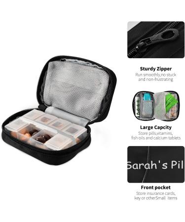 Naanle Pill Case - 7 Day Travel Organizer Bag Portable Zipper Vitamin Holder Compact Size 4.6 x 3.14 x 1.88 Inch - International Shipping Available - Buy Online on GoSupps.com