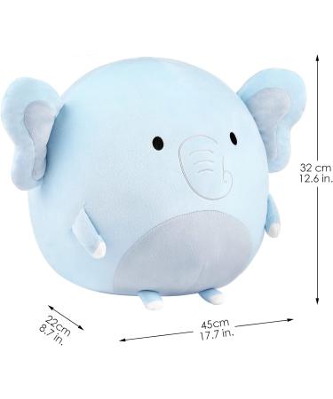 GAGAKU Elephant Plush Cushion 33cm - Cute Stuffed Toy Perfect for Kids and Adults - Ideal Gift for Birthdays and Anniversaries - Buy Online on GoSupps.com