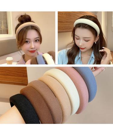 Pack of 5 Fashionable 30mm Hair Bands for Girls & Women - Stylish Headbands for Everyday Wear - Buy Online on GoSupps.com