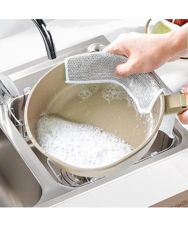 Shakven Wire Dishwashing - Cleaning s Double Layer Wipes Dish Cloths | Cleaning Towels Dishwashing s Wet and Dry Dish Cloth Dishwashing Towel - Buy Online on GoSupps.com