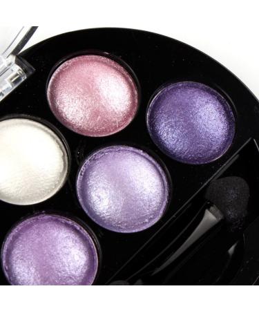 Mallofusa Metallic Shimmer Eyeshadow Palette - Amethyst Glam | 5 Colors, 4.7oz - Buy Online on GoSupps.com