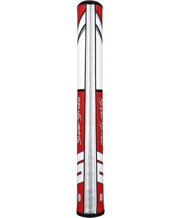 SuperStroke Traxion Tour Golf Putter Grip - Red/White Tour 2.0 | Advanced Surface Texture for Improved Feedback and Tack - Buy Online on GoSupps.com