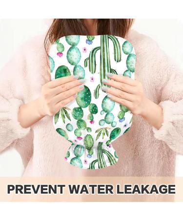 Cactus Succulent Hot Water Bottle with Cover | Pain Relief Hot Water Bag | 1L for Adults | International Shipping Available - Buy Online on GoSupps.com