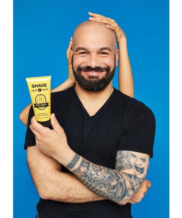 Bee Bald 3-Pack with SMOOTH PLUS Daily Moisturizer with SPF 30 HEAL Post-Shave Healing Balm and SHAVE Premium Shaving Cream - Buy Online on GoSupps.com