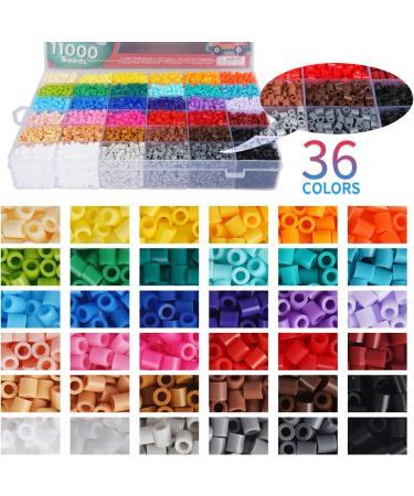Artkal Fusion Beads Kit - 11,000pcs 36 Colors, 5 Pegboards, 2 Tweezers, 48 Patterns - Perler Beads & Hama Beads Compatible - Ideal Christmas & Birthday Gift - Buy Online on GoSupps.com