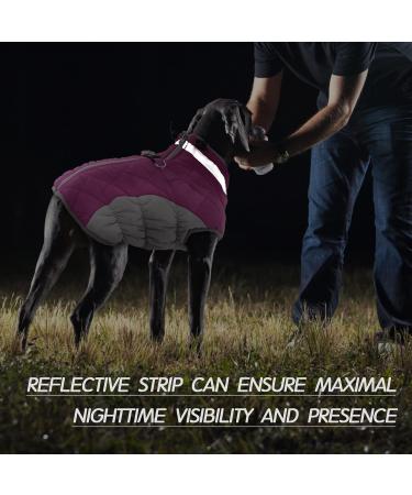 Kuoser Waterproof Dog Coat - Warm Fleece-Lined Jacket for Small & Medium Dogs | Cozy Reflective Winter Vest in Pink - Buy Online on GoSupps.com