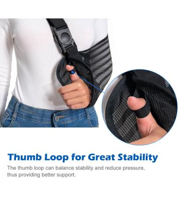 Buy Arm Sling for Shoulder & Elbow Injuries | Comfortable Medical Immobilizer & Breathable Support Brace for Torn Rotator Cuff - Buy Online on GoSupps.com