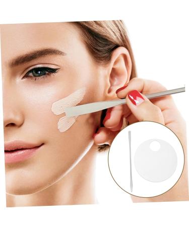  Ipetboom Ipetboom Cosmetic Mixing Palette with 1 Spatula Foundation Mixing Tray Travel Size Palette for Beginner Artists - Buy Online on GoSupps.com