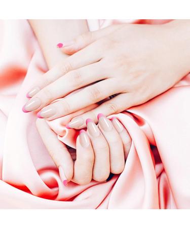 Press On Nails Almond - Short Almond Nails - French False Nails Easy to Match Almond-Shaped Fake Nails for Valentine's Day Wedding Dating Rowces Style 2 - Buy Online on GoSupps.com