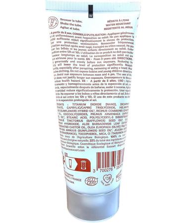 EQ Evoa | Organic Sunscreen SPF50 - Face & Body - for the whole family - Water resistant - Mineral Filters - Respects the Ocean & Preserves the Coral - Made in France - 50ml. - Buy Online on GoSupps.com