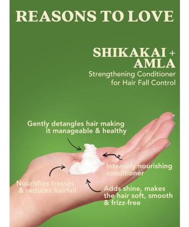 Strengthening Conditioner for Hair Fall Control - Shikakai & Amla - 300ml | International Shipping - Buy Online on GoSupps.com