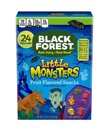 Black Forest Little Monsters Halloween Fruit Snacks, Assorted, 19.2 Oz