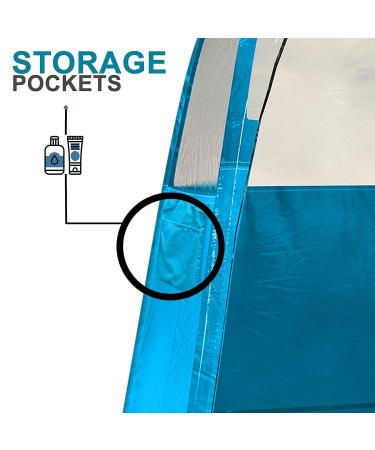Buy Spray Tan Tent (Blue) - Professional Pop-Up Booth for Airbrush & Sunless Tanning | Folds in 30 Seconds No Logo Extra Spacious - Buy Online on GoSupps.com
