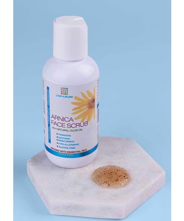Arnica Facial Scrub - Exfoliating Face Wash for Sensitive Skin & Acne | Natural Lymphatic Drainage Cleanser 4 Oz - Buy Online on GoSupps.com