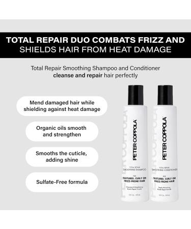 PETER COPPOLA Total Repair Shampoo & Conditioner Duo | Color-Safe Sulfate-Free Hair Care for Color Treated Hair | Keratin Treatment Aftercare (12 Fl Oz - Buy Online on GoSupps.com