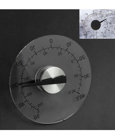 Clear Circular Outdoor Window Temperature Thermometer Weather Station Tool Temperature Display for Car Engine - Buy Online on GoSupps.com