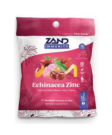 Zand Herbalozenge Cherry Echinacea Zinc 15 Count (Pack of 3)