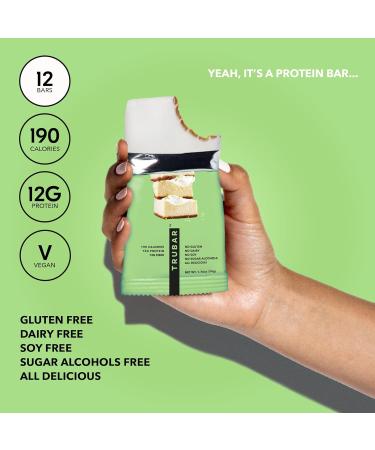 Buy TRUBAR Vegan Protein Bar - Key Lime Flavor | Gluten Free Dairy Free Non-GMO | 12G Protein & Fiber | Healthy On-the-Go Snack | 12 CT - Buy Online on GoSupps.com