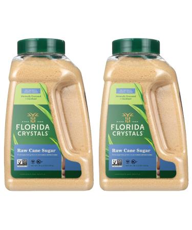 Florida Crystals Raw Cane Sugar 48 OZ Jug (Pack of 2)