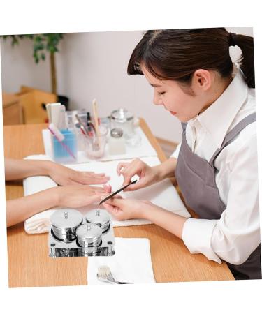WOFASHPURET 1 Set Nail Accessories Nail Art Cup Dappen Dish Container with Lid Salon Stainless Steel Manicure Cup Nail Art Salon Stainless Steel Cup Nail Salon Stainless Steel Cup Mixing Cup - Buy Online on GoSupps.com