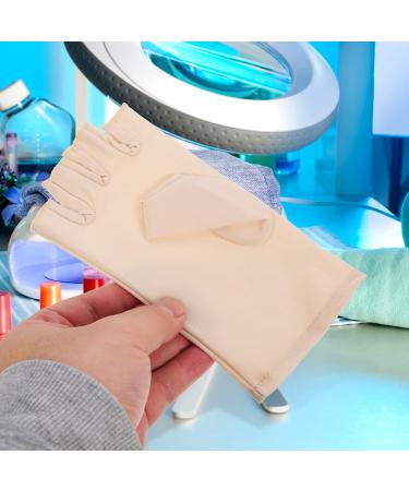 minkissy 2 Pairs Nail Gloves Nail Light Half Finger Gloves Light Protection Glove Manicures Protection Gloves Nail Gel Uv Protection Manicure Gloves Spandex Protector Fingerless Miss - Buy Online on GoSupps.com