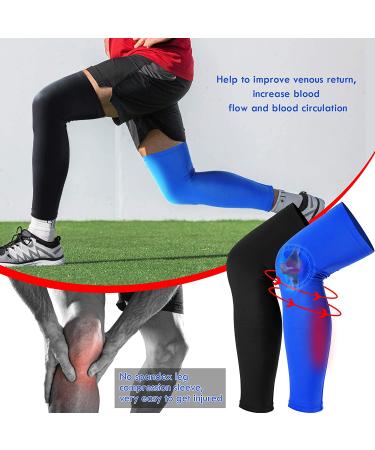Skylety 4-Piece Leg Sleeves Set | Cooling Long Sleeves UV Protection | Men Women | Black White Red Navy Blue | X-Large - Buy Online on GoSupps.com