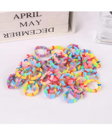 100 Colorful Puppy Rubber Bands Hair Ties for Small Dog Grooming | Super Stretch Nylon Hair Bows | Yorkie Accessories in Hot Pink, Yellow, Purple, Blue - Buy Online on GoSupps.com