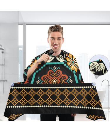 Waterproof Vintage Flower Yellow Barber Cape - Cheetah Haircut Bib for Men & Women | Unisex Hair Cutting Cape (8rp1a - Buy Online on GoSupps.com