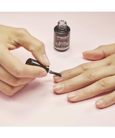 Deborah Milano Professional Gel Nail Polish - Half-Permanent Base & Top Coat Transparent Clumsy Effect Long-Lasting Shiny Finish 4.5 ml - Shop Internationally - Buy Online on GoSupps.com