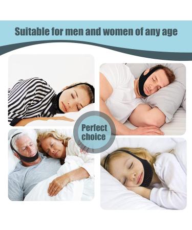 Evsfoex Anti Snoring Chin Strap for Men and Women - CPAP Users Snoring Solution for Better Sleep - Black - Buy Online on GoSupps.com