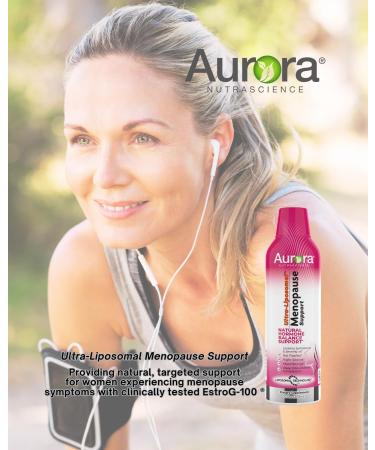 Buy Aurora Nutrascience Ultra-Liposomal Menopause Support with EstroG-100 | Relief for Hot Flashes Night Sweats & Mood Swings | 10 fl oz (300mL) - International Shipping Available - Buy Online on GoSupps.com