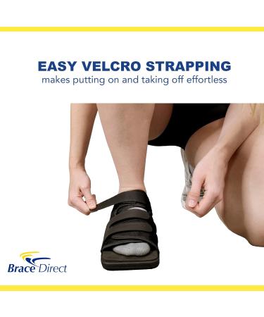 Squared Toe Post Op Shoe - Adjustable Medical Walking Shoe for Surgery Recovery Broken Foot Stress Fractures & Bunions - L3260 - Buy Online on GoSupps.com
