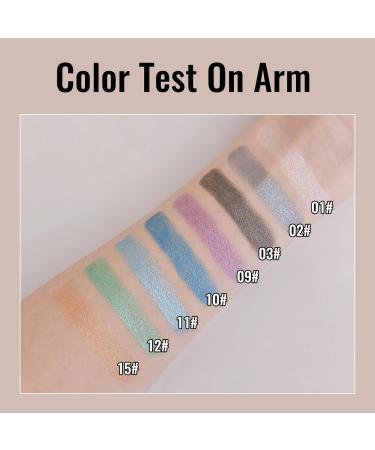  Erinde Erinde Glittery Blue Eyeshadow Pencil Waterproof and Long-Lasting Pearlescent Cream Pencil High Metallic Pigment - Buy Online on GoSupps.com