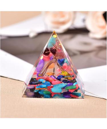 Buy Handmade Repwey Crystal Pyramid - Chakra Energy Generator for Meditation & Home Decor (Style 3 1PC) - Buy Online on GoSupps.com