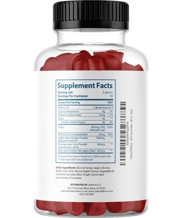 Apple Cider Vinegar Gummies for Weight Management & Immune Health - B Vitamins, Pomegranate, Beet Root - 60 Gummies - USA Made - Buy Online on GoSupps.com